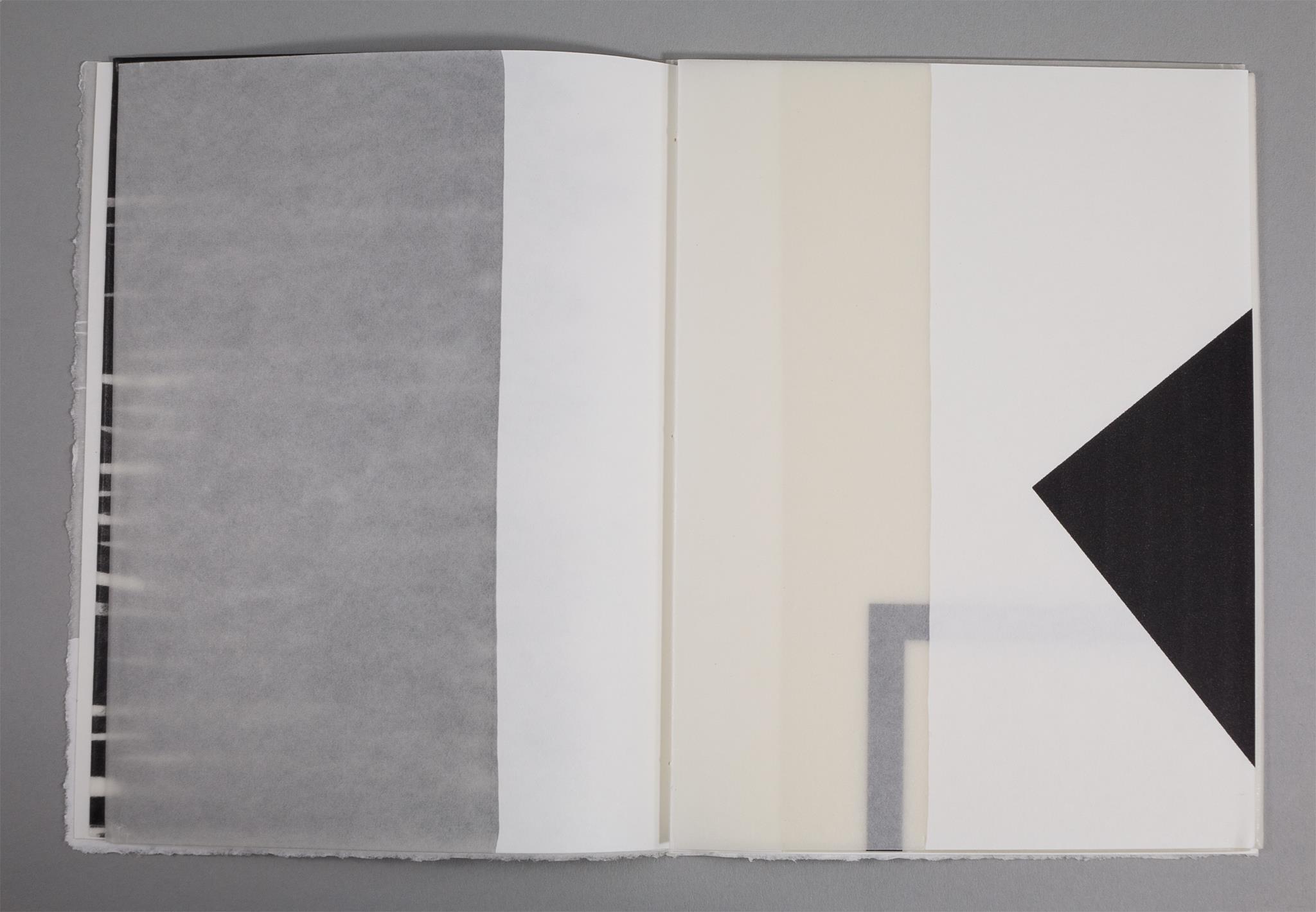 Artists book by Karen Bleitz created from paper, pencil and hot wax. With powerful simplicity this book takes us into the plexus of reading, printing and being.